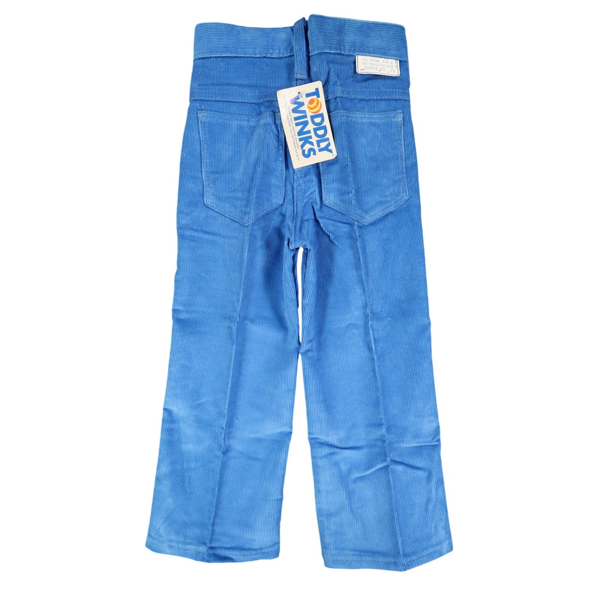 Toddly Winks Corduroy Pants Kids 4 Slim Bright Blue Straight Leg USA NWT NOS - take2supply