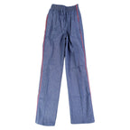 Young Maverick Vintage Girls 7 Blue Red Stripe Flare Jeans NWT - take2supply