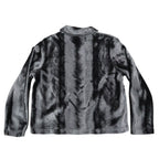 That's Me! Faux Fur Jacket Size 6 Vintage 90s Black Button Front Plush Coat - take2supply