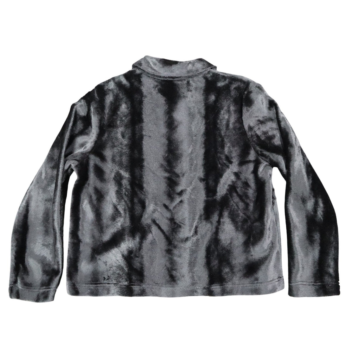 That's Me! Faux Fur Jacket Size 6 Vintage 90s Black Button Front Plush Coat - take2supply