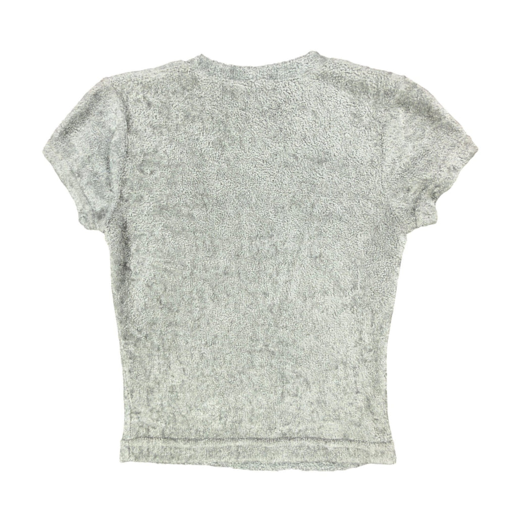 A. Byer Y2K Textured Tee Womens M Gray Polyester NWT - take2supply