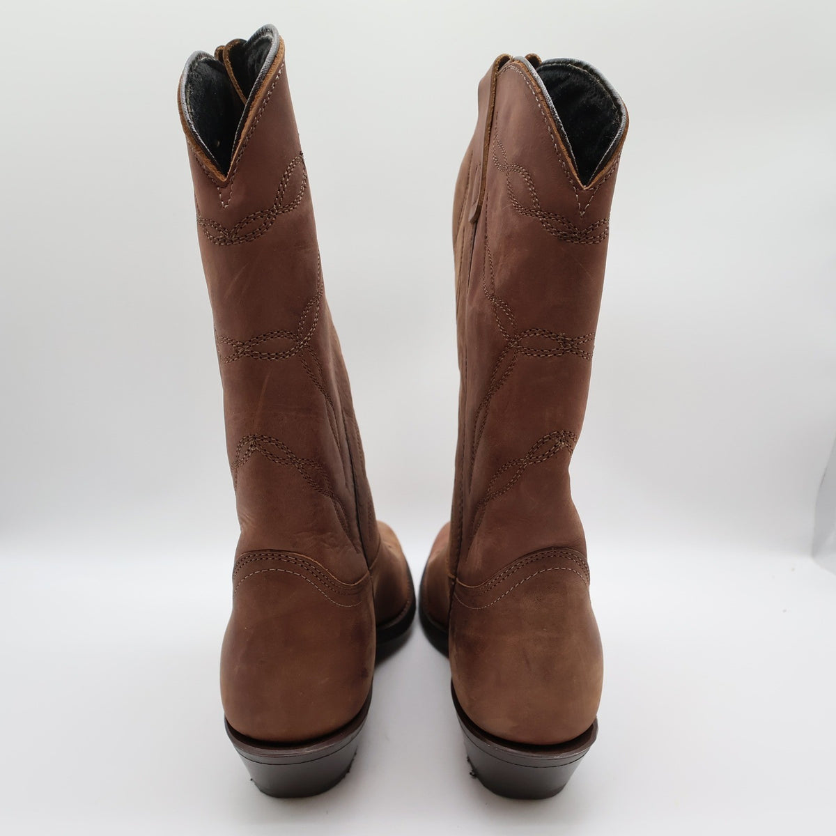 Laredo Western Boots Mens 8.5 D Tan Leather Cowboy Roping 28-1805 NWT - take2supply