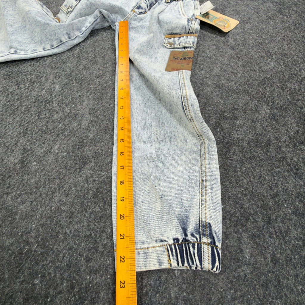 Lee Vintage 90s Airgear Commando Loose Fit Jeans Boys 8 Snow Frost NWT C487 - take2supply