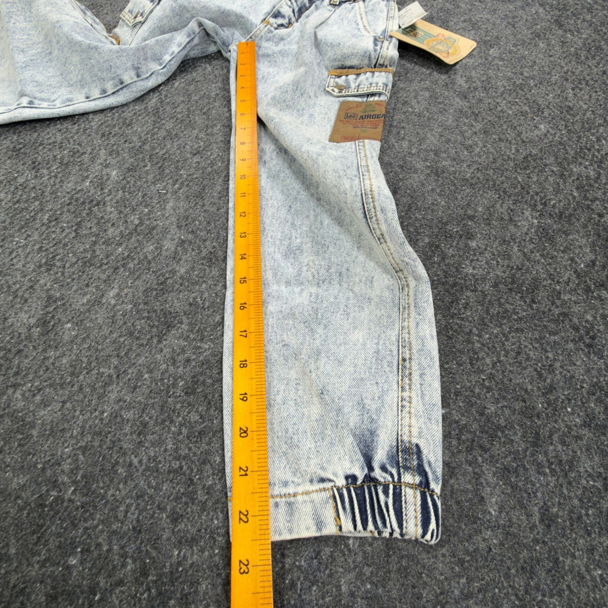 Lee Vintage 90s Airgear Commando Loose Fit Jeans Boys 8 Snow Frost NWT C487 - take2supply