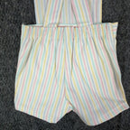 Maverick 1980s Vintage Striped Shortalls Girls 5 Pastel Multi NWT - take2supply