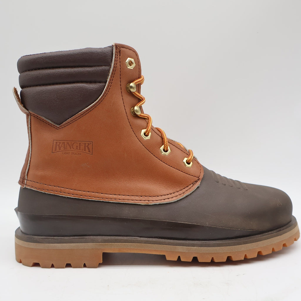 Ranger Insulated Hunting Boots Mens 8M Vintage Brown Leather Rubber Duck Boots - take2supply