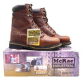 McRae Industrial Work Boots Mens 9.5 Brown Leather EH NST Lace Up MR88122 NEW - take2supply