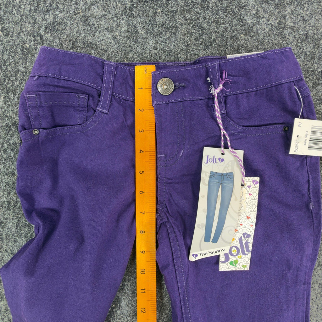 Jolt Y2K Skinny Jeans Girls Size 10 Purple Cotton Embellished NWT - take2supply