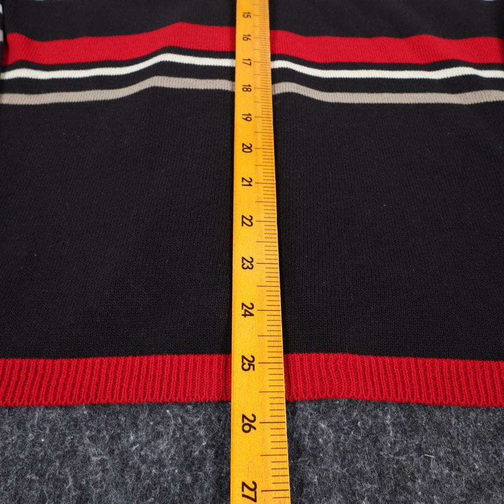 Company Collection Sweater Set Womens M Red Black Striped Cardigan Top USA NWT - take2supply