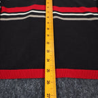 Company Collection Sweater Set Womens M Red Black Striped Cardigan Top USA NWT - take2supply