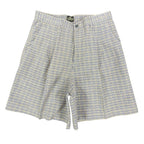 Vintage Lee Casuals Pleated Shorts Womens 14 Medium Plaid Cotton NWT 90s - take2supply