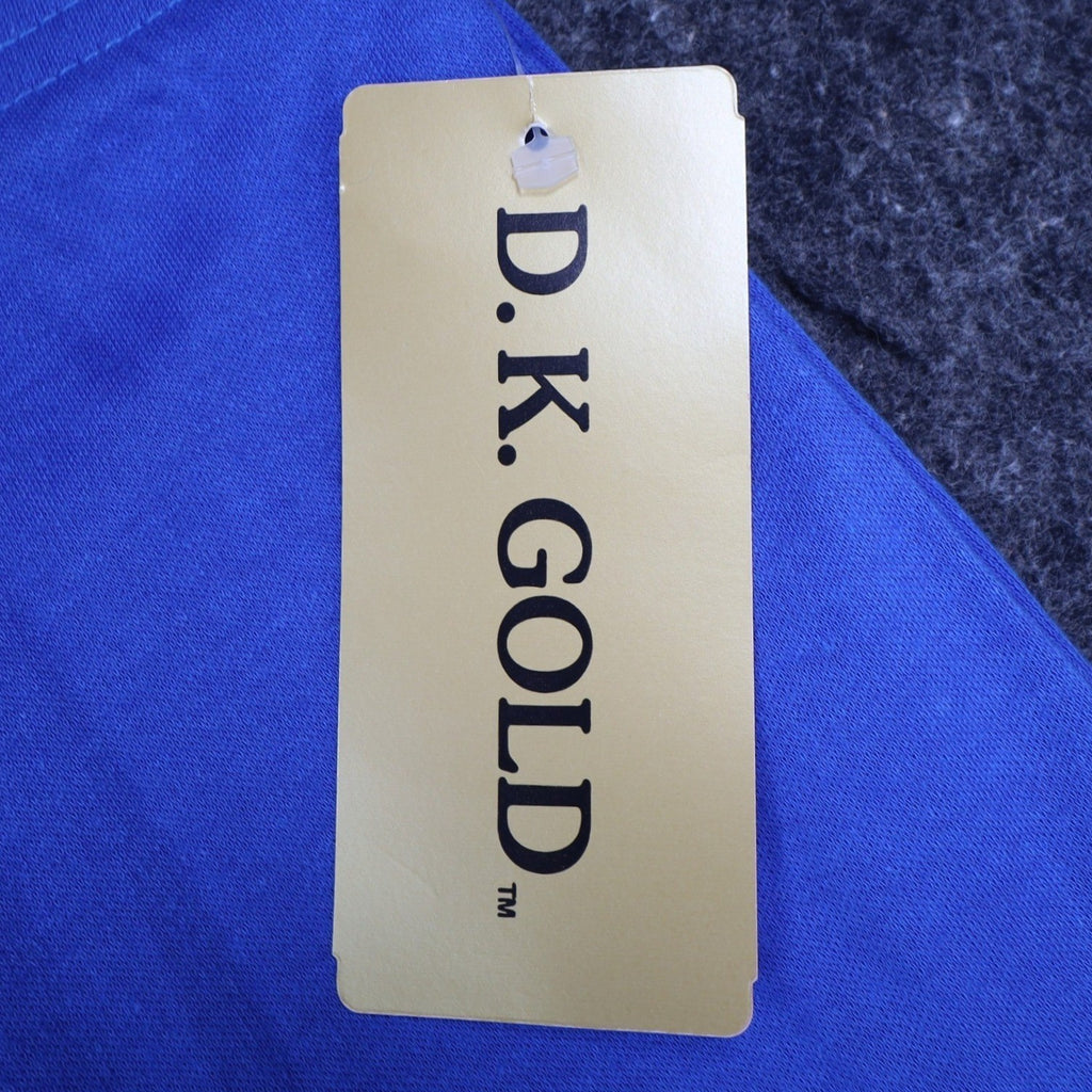 D.K. Gold Midi Skirt Womens Small Vintage 90s Blue Cotton Blend Made in USA NWT - take2supply