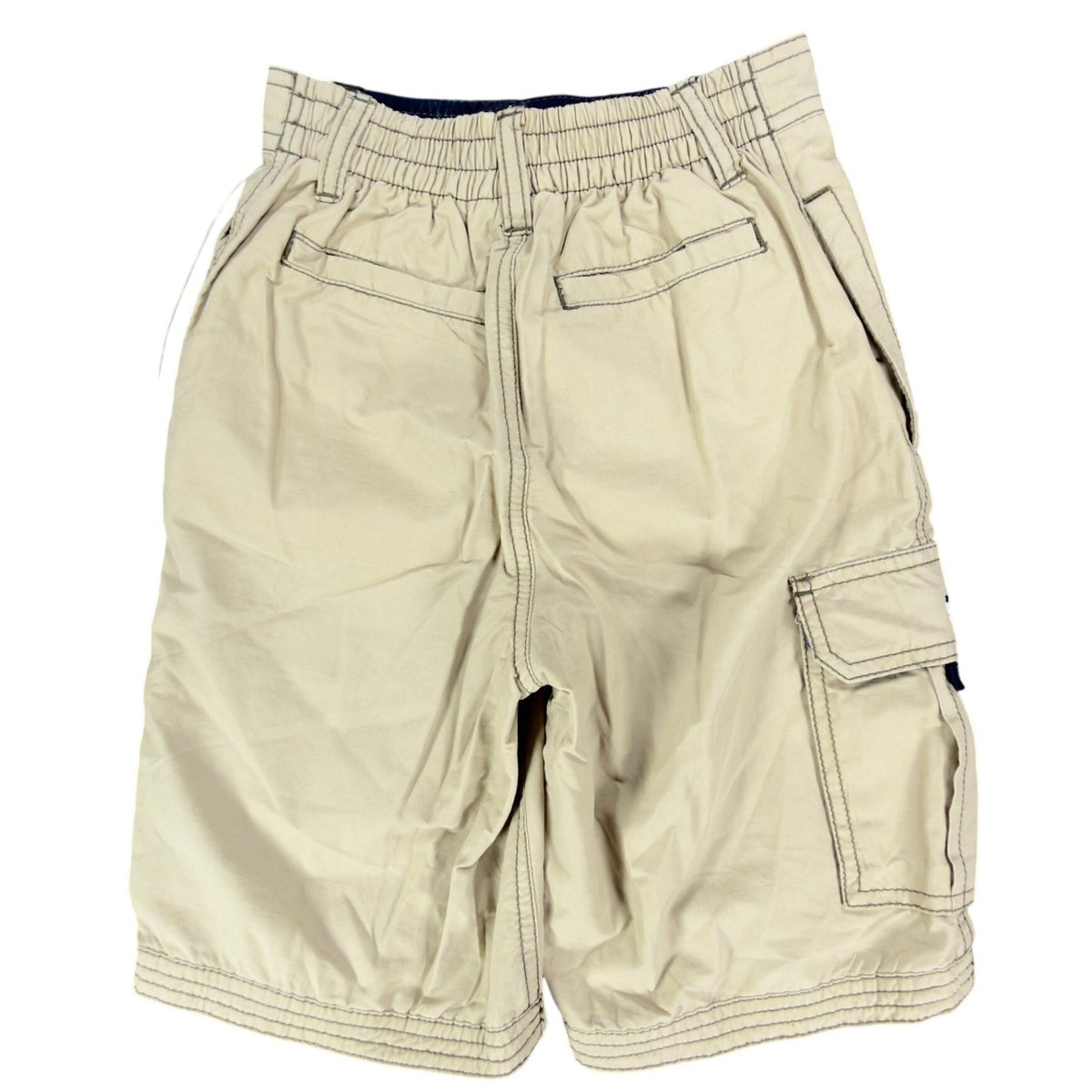 Tommy Hilfiger Y2K Cargo Shorts Boys 6 Beige Cotton Nylon NWT New - take2supply
