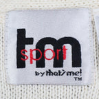 tm sport by that's me! Knit Vest Women Large NWT Vintage Y2K Cream Ramie Cotton - take2supply