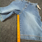 John Deere Carpenter Shorts Kids Size 16 Stone Wash Denim Blue Cotton NWT - take2supply