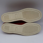 Vintage Boat Shoes 7.5 M Rust Red Suede Leather Moccasin Deck Shoes Deadstock - take2supply