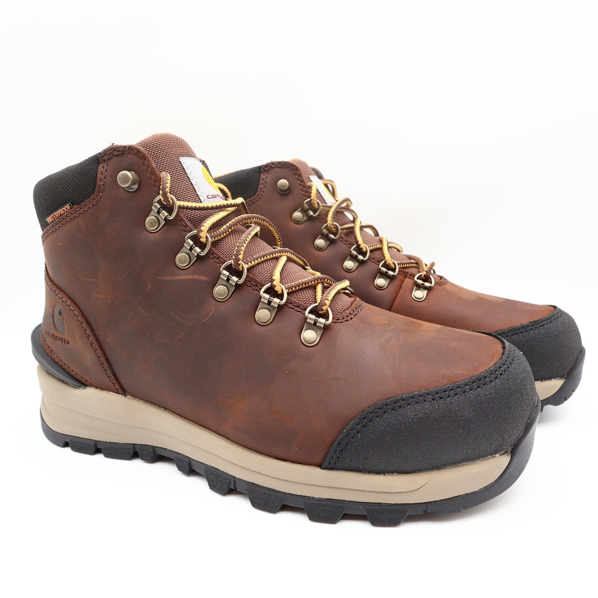 Carhartt Gilmore Work Boots Mens 10 M Brown Leather Alloy Toe Waterproof NWT - take2supply
