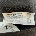 Wrangler Mens Y2K Wrancher Bootcut Dress Pants 33x30 Black Polyester NWT 82BK - take2supply