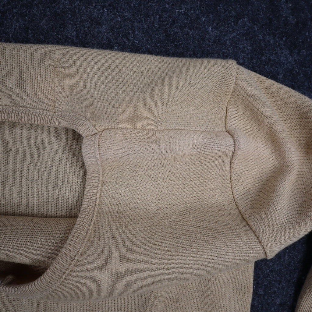 Scudder Sportswear V-Neck Sweater Youth Medium 10-12 Vintage 70s Tan Acrylic USA - take2supply