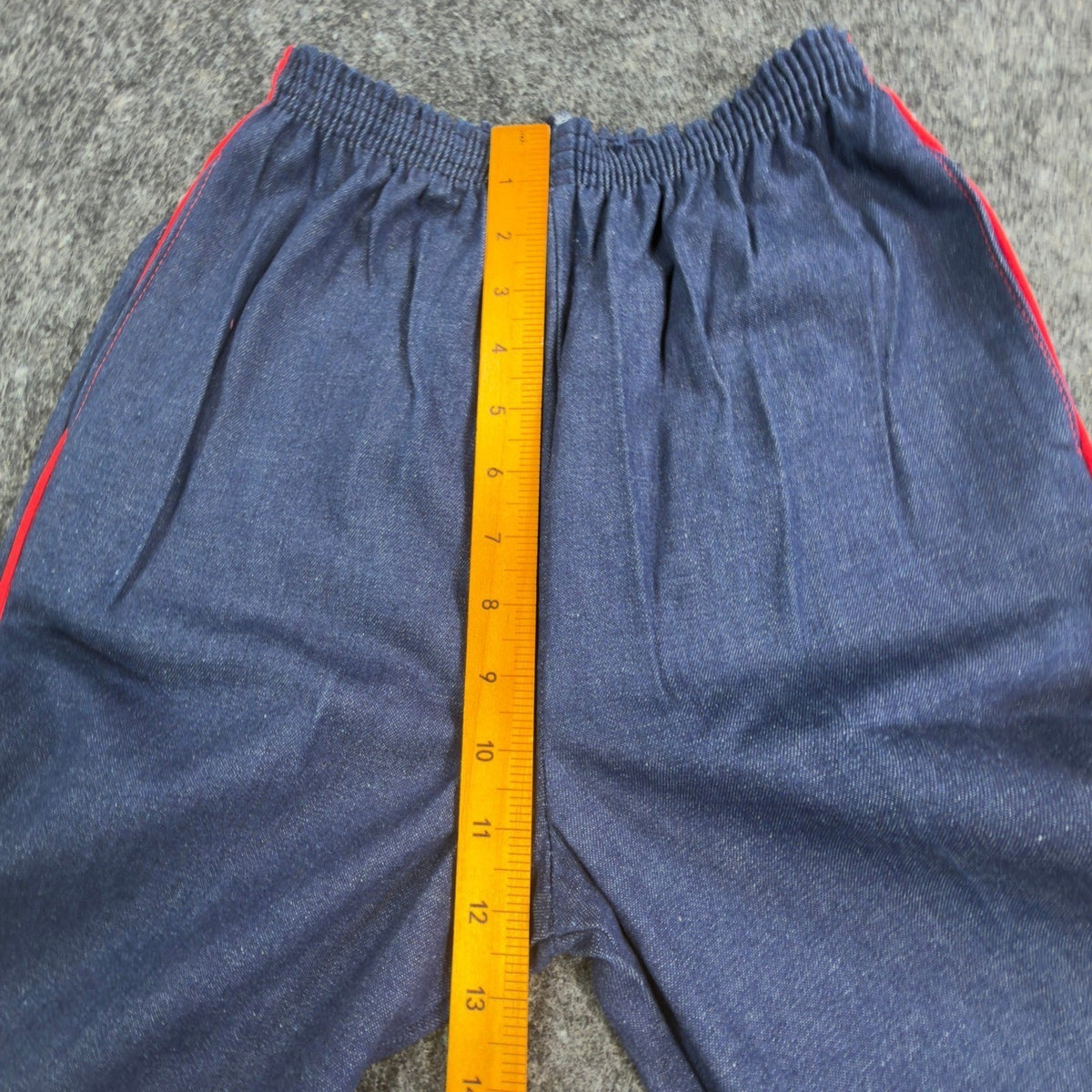 Maverick Vintage 80s Pants Girls 14 Blue Track Piping USA Made NOS NWT 24.5x30 - take2supply