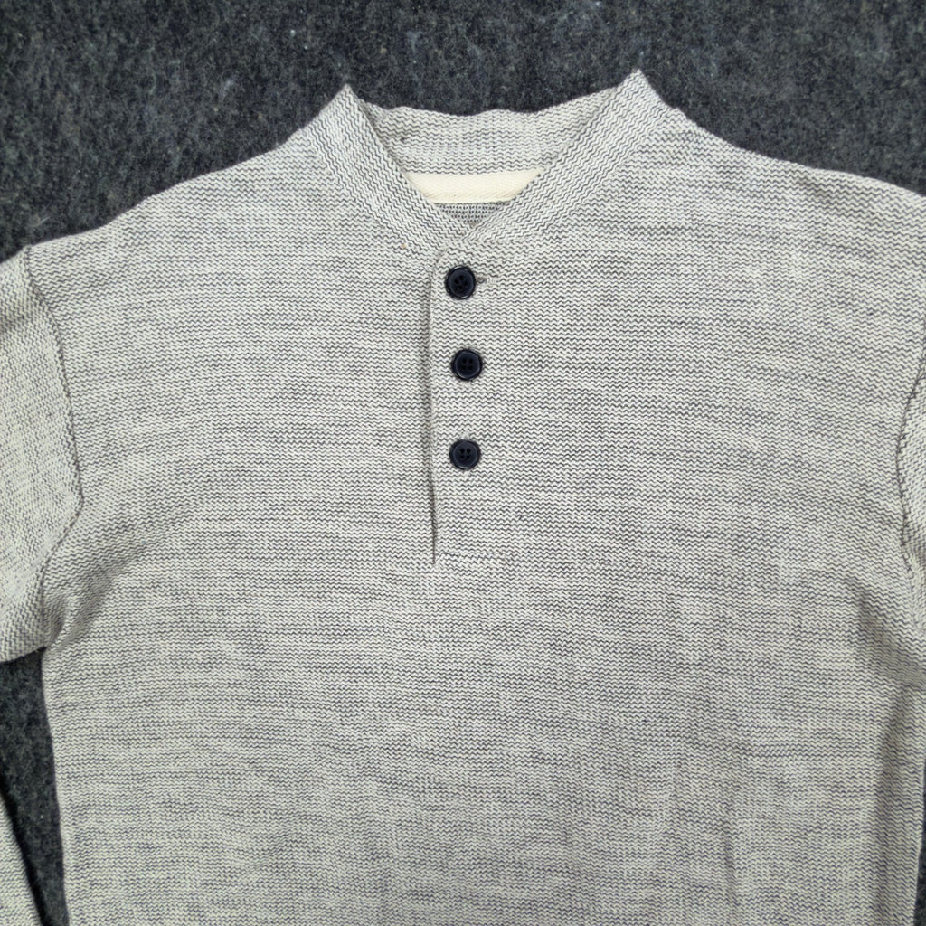 Ferruche Henley Shirt Mens M Grey Cotton Deadstock New RN 64866 - take2supply