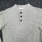 Ferruche Henley Shirt Mens M Grey Cotton Deadstock New RN 64866 - take2supply