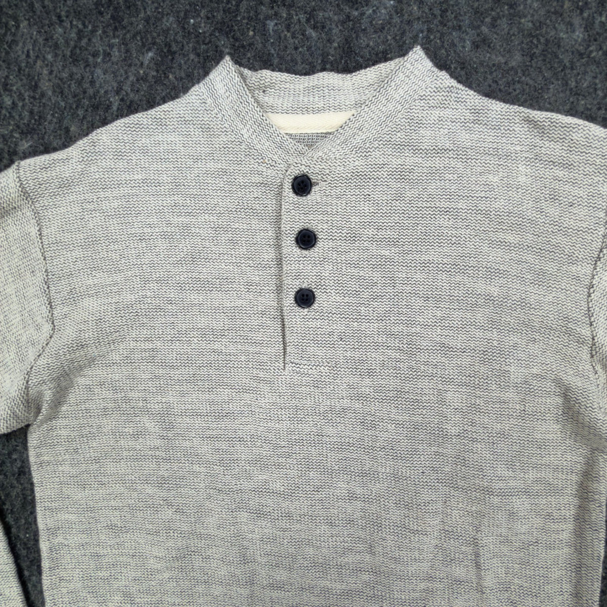 Ferruche Henley Shirt Mens M Grey Cotton Deadstock New RN 64866 - take2supply