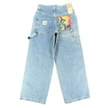 Lee 90s Vintage Wide Leg Carpenter Jeans Boys 9 Reg Blue Retro Stone NWT C549 - take2supply