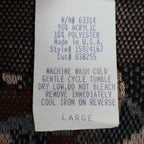 Bend Over Levi Strauss Top Womens Large Vintage 90s Brown Abstract Knit NWT USA - take2supply