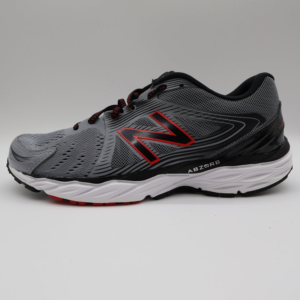 New Balance 680v4 Running Shoes Mens 10 Grey Red M680LG4 Techride ABZORB - take2supply