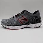New Balance 680v4 Running Shoes Mens 10 Grey Red M680LG4 Techride ABZORB - take2supply
