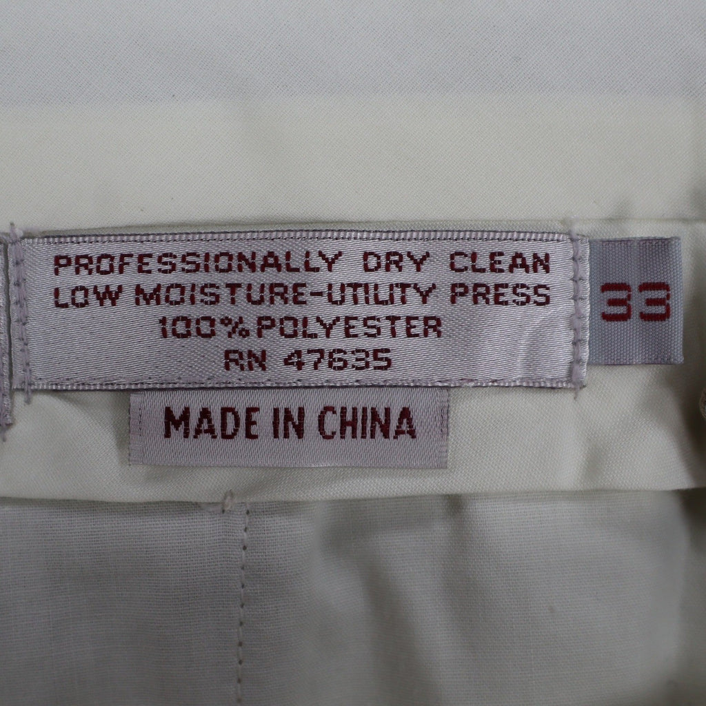 Gino Cappeli Dress Pants Mens 33 Vintage 90s Tan Polyester Pleated Trousers NEW - take2supply