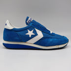 Converse Road Star Boys Size 4 Vintage 80s Blue Suede Nylon Sneakers 28694 NOS - take2supply