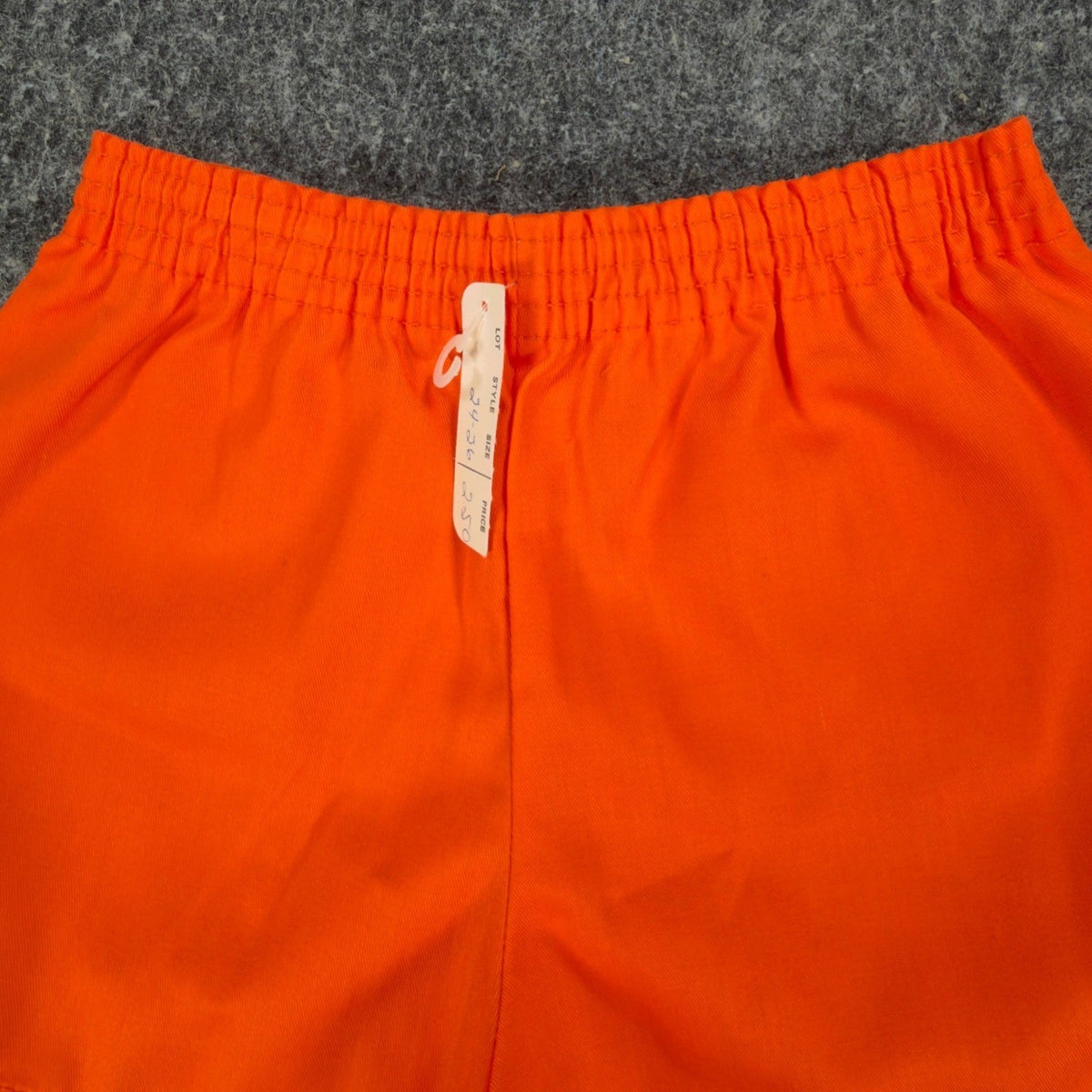 Fruit of the Loom Vintage 70s Gym Shorts Boys XS 24-26 Orange Cotton NWT - take2supply