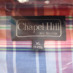 Chapel Hill by Block Shirt Mens XL Vintage Plaid Short Sleeve Button Down New - take2supply