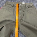 Levi's Y2K 550 Relaxed Tapered Jeans Womens 12 Olive Green NWT Stretch Deadstock - take2supply