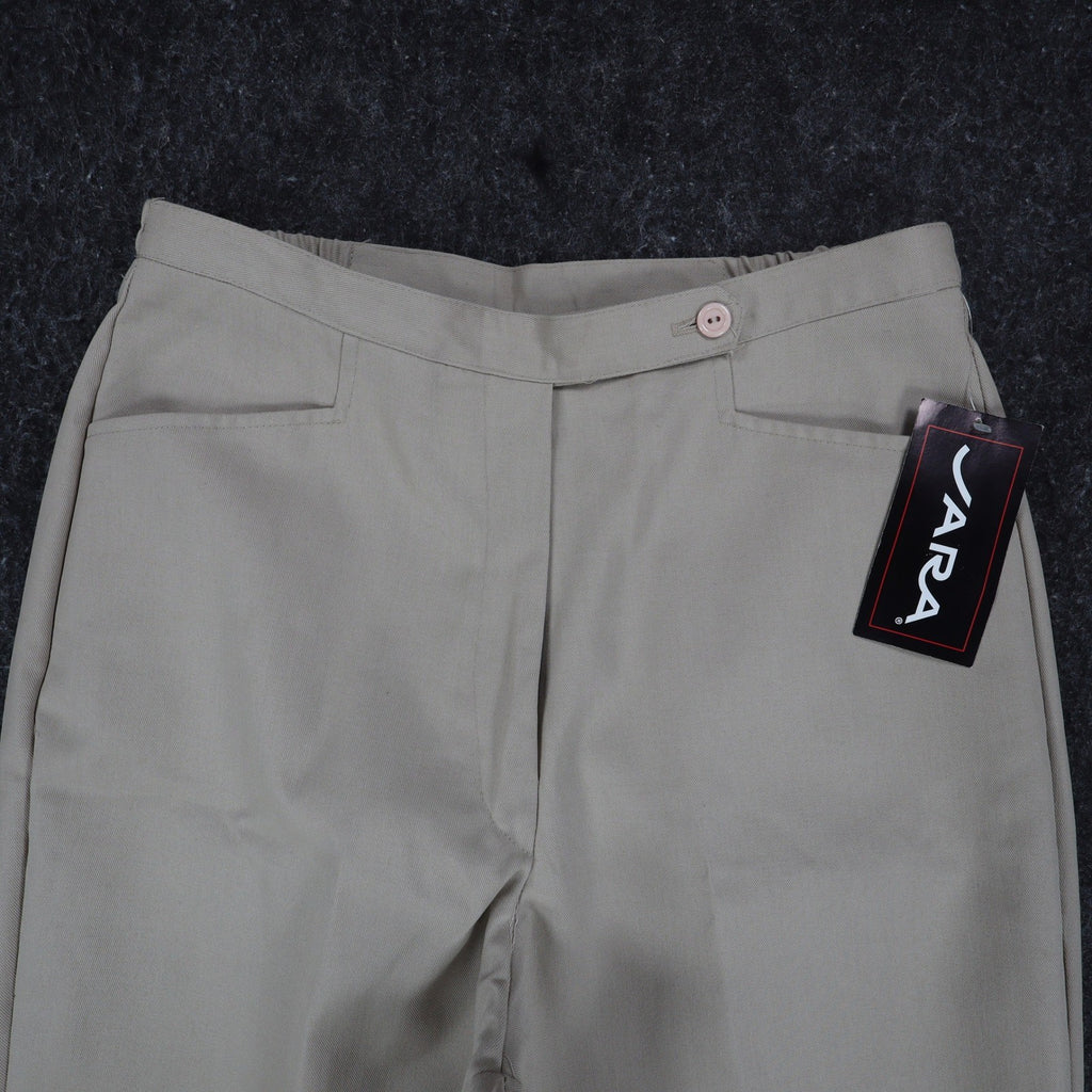 Vara Pants Womens 10 Vintage Tan Polyester Elastic Back Made in USA NWT 5667 - take2supply