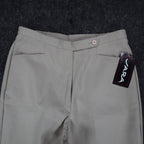 Vara Pants Womens 10 Vintage Tan Polyester Elastic Back Made in USA NWT 5667 - take2supply