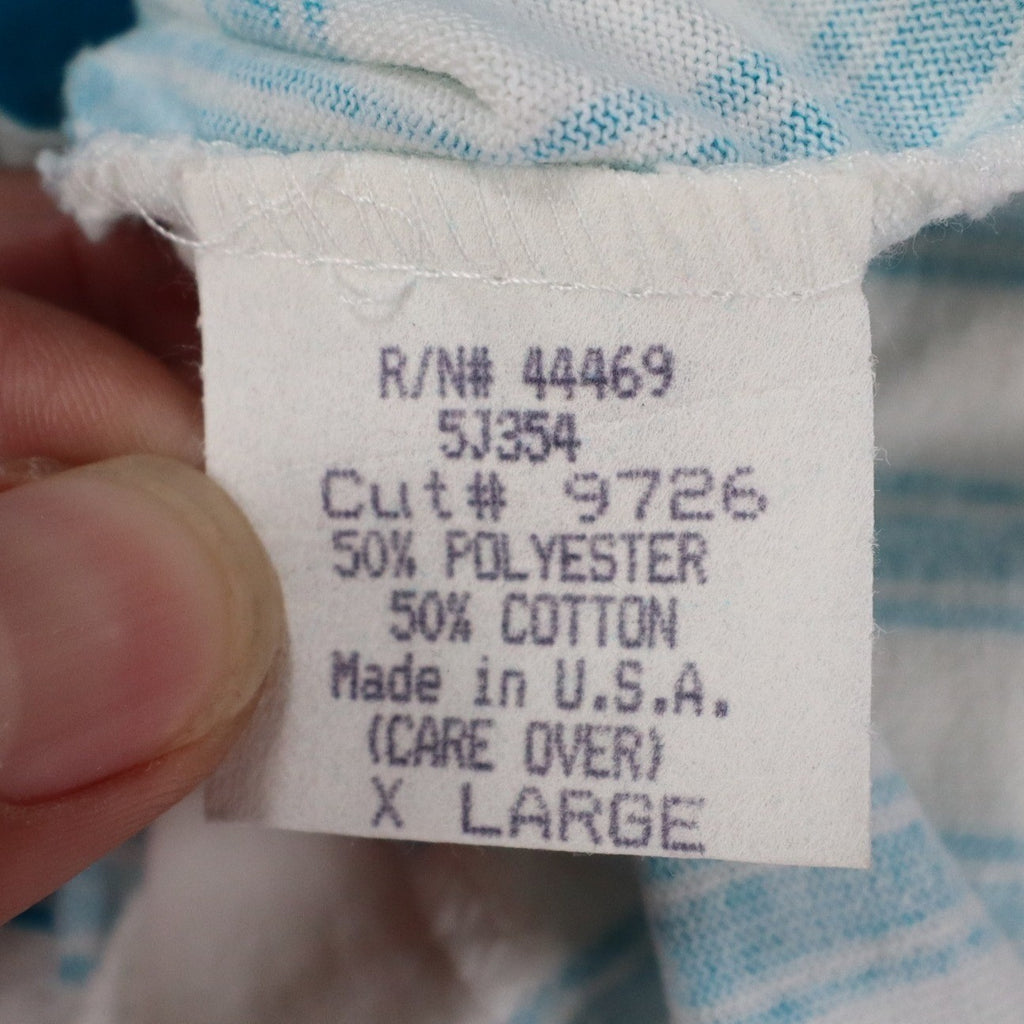 Hang Ten Shorts Mens XL Vintage 80s Blue White Striped Classic Sport USA NWT - take2supply