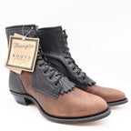 Wrangler Vintage 90s Packer Boots Womens 10 Brown Black Leather NWT USA Made - take2supply