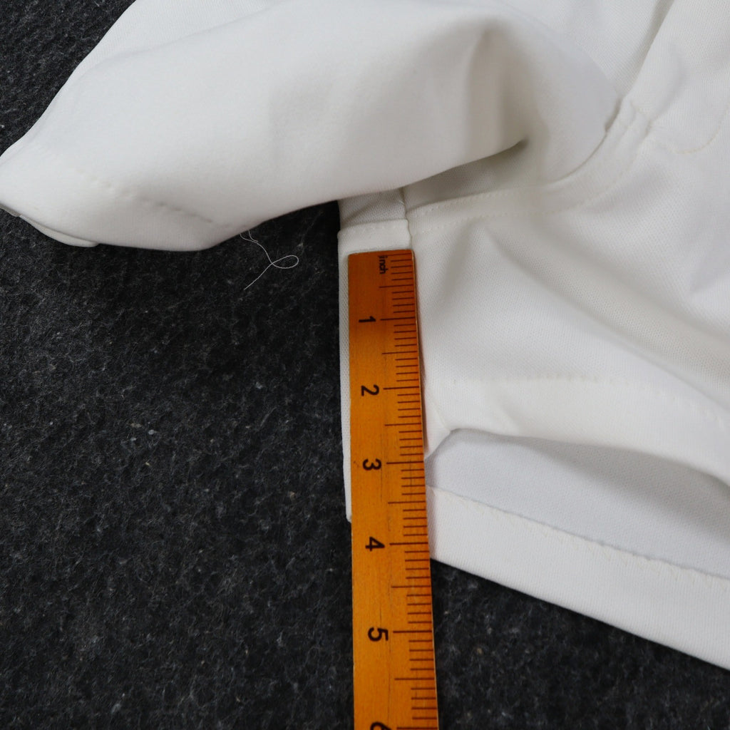 Swingster Athletic Shorts Mens L Vintage 70s White Polyester Visa Fabric USA - take2supply
