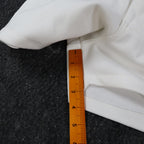 Swingster Athletic Shorts Mens L Vintage 70s White Polyester Visa Fabric USA - take2supply