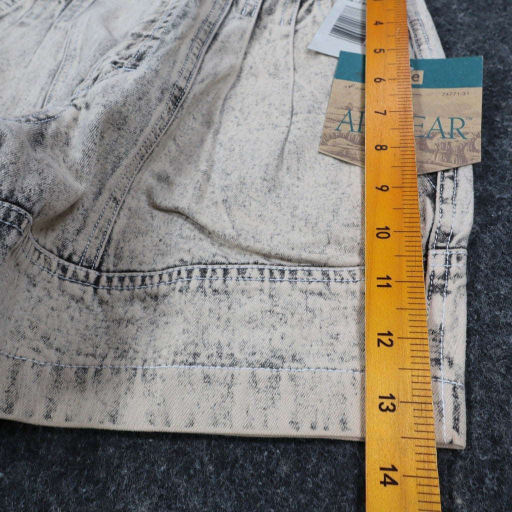 Lee Trekker Short Boys 10 Vintage 90s Cold Black Acid Wash Cotton Relaxed Fit - take2supply