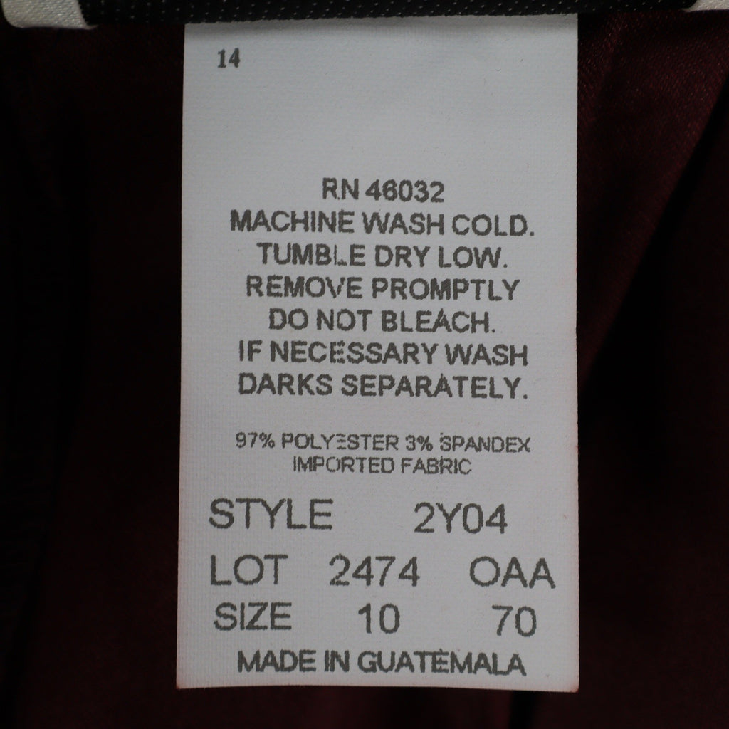 N Touch Womens Size 10 2pc Skirt Suit Set Berry Chenille Jacket & Midi Skirt NEW - take2supply