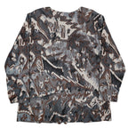Bend Over Levi Strauss Top Womens Large Vintage 90s Brown Abstract Knit NWT USA - take2supply