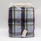 Siegfried & Company Plaid Button Down Shirt Mens Large Navy Blue Cotton NWT - take2supply