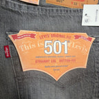 Levi's 501 Original Fit Jeans Mens 32x36 Gray Denim Straight Leg NWT C109 - take2supply