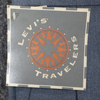 Levi's Travellers Trousers Mens 34x32 Vintage 80s Blue Gray Pleated Deadstock - take2supply