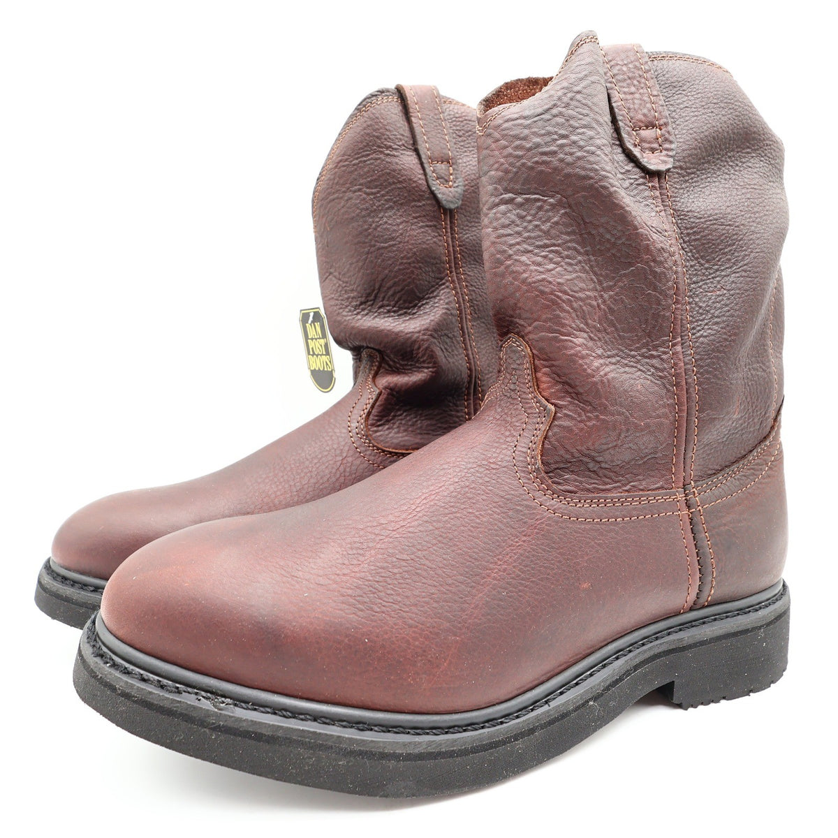 Dan Post Briar Oily Pull On Boots Mens 12D Brown Leather NWT DP69622 - take2supply