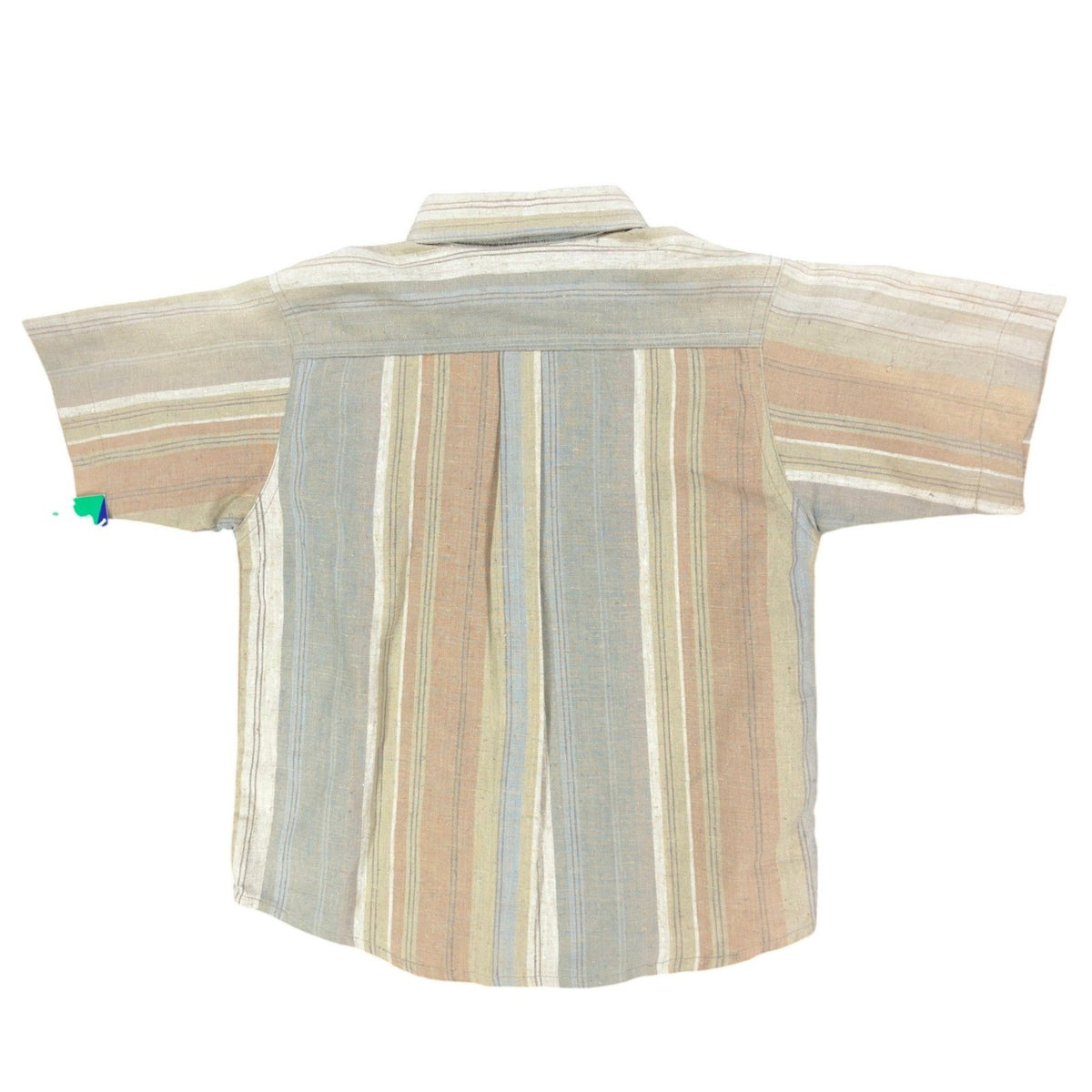 Jacktar Vintage 90s Stripe Shirt Boys 4 Tan Linen Cotton NWT - take2supply